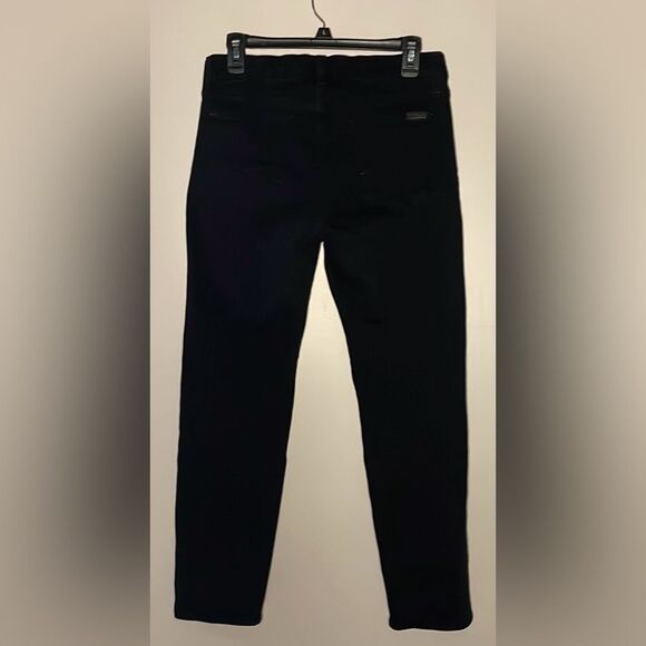 7 For All Mankind- “Karah Crop” High Rise Skinny Ankle Jeans in Black- Size 30 - Picture 3 of 9